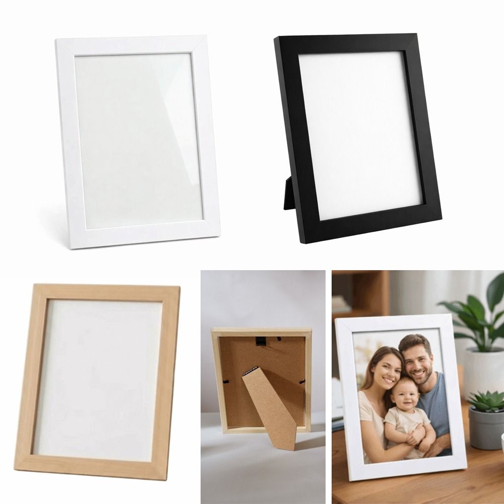 Bamboo Photo Frame - กรอบรูปไม้ขนาด 5/7/8 นิ้วแบบใหม่ กล่องโชว์ภาพตกแต่งผนัง กรอบแสดงภาพ ที่ใส่ตัวอย่างพืช