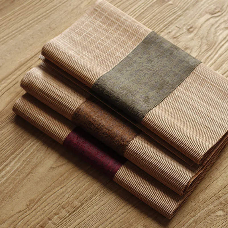 Linen Table Runner - ผ้ารองจานชาไม้ไผ่ ผ้าลินิน ผ้าปูโต๊ะสไตล์เซน ผ้ารองถาดชาญี่ปุ่น ผ้าปูโต๊ะ อุปกรณ์ชุดน้ำชา