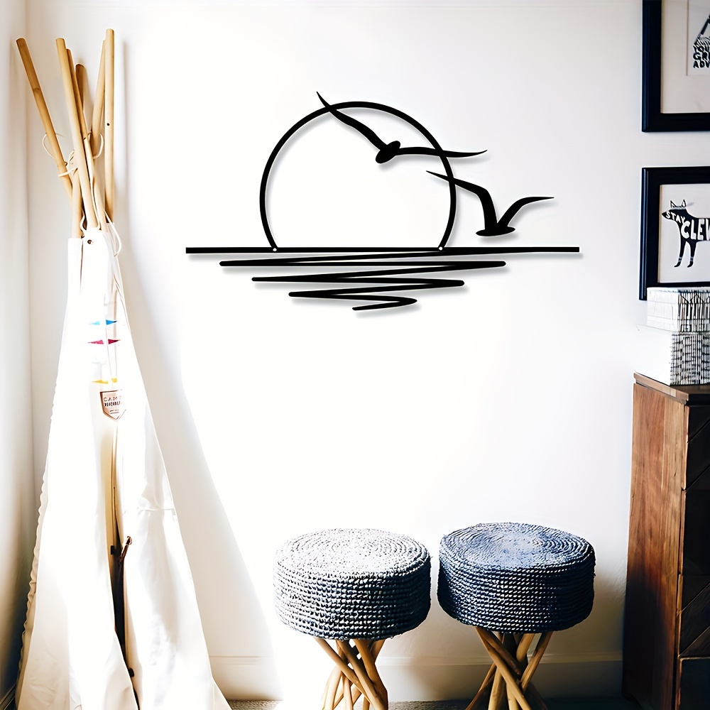 รูปลอกติดผนังศิลปะพระอาทิตย์ขึ - Home Decor Indonesia บทวิจารณ์และราคา
