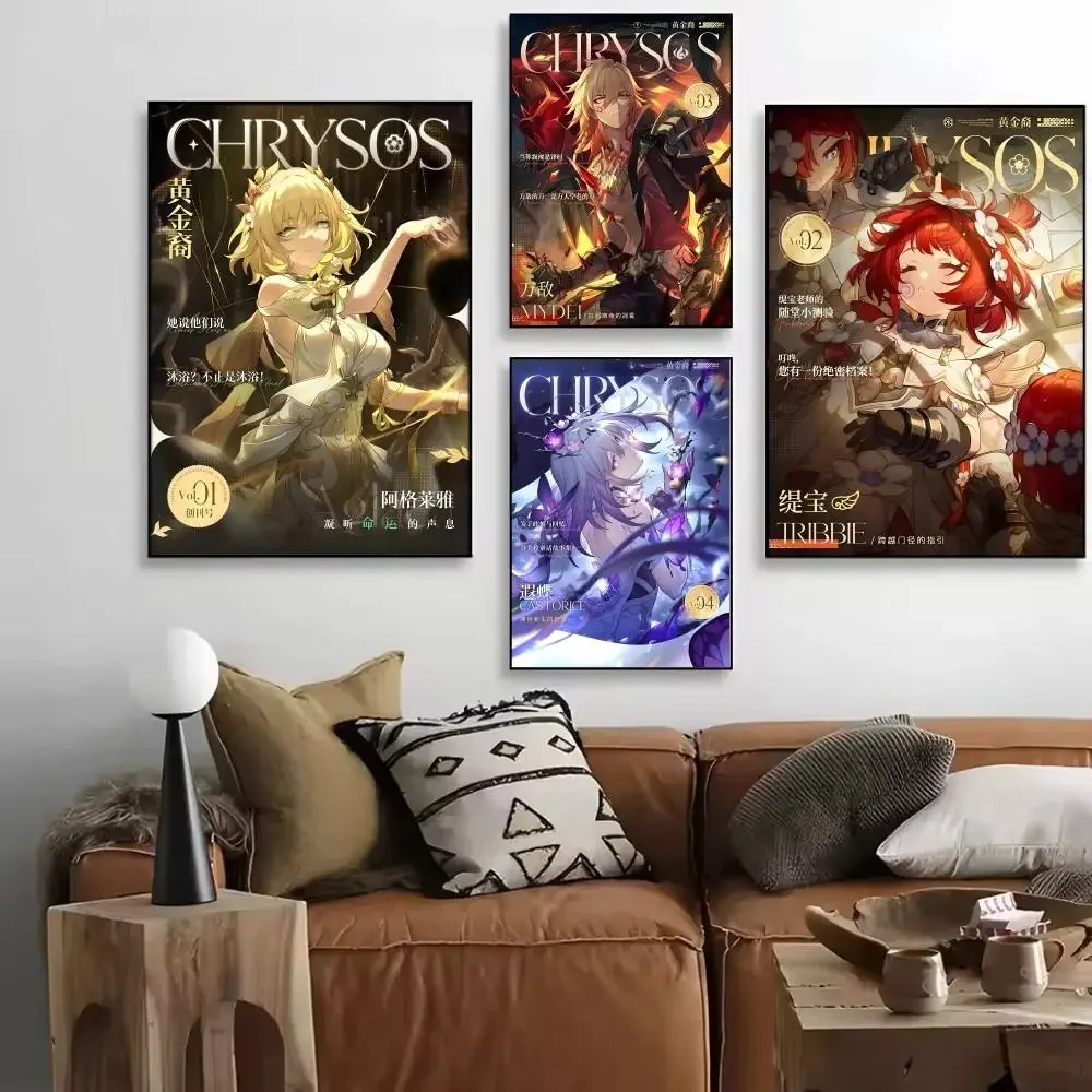 โปสเตอร์สไตล์นิตยสารเกม Honkai - Home Decor Magazine บทวิจารณ์และราคา