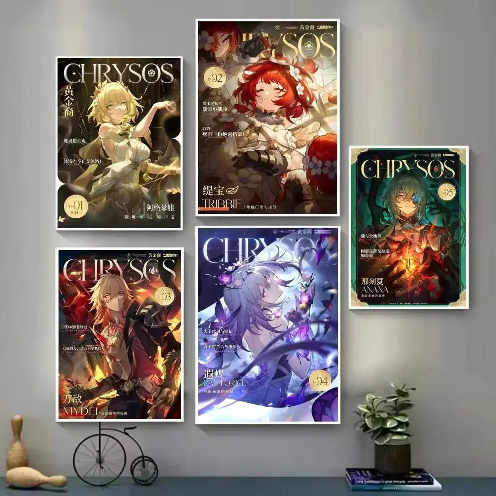 โปสเตอร์สไตล์นิตยสารเกม Honkai - Home Decor Magazine บทวิจารณ์และราคา