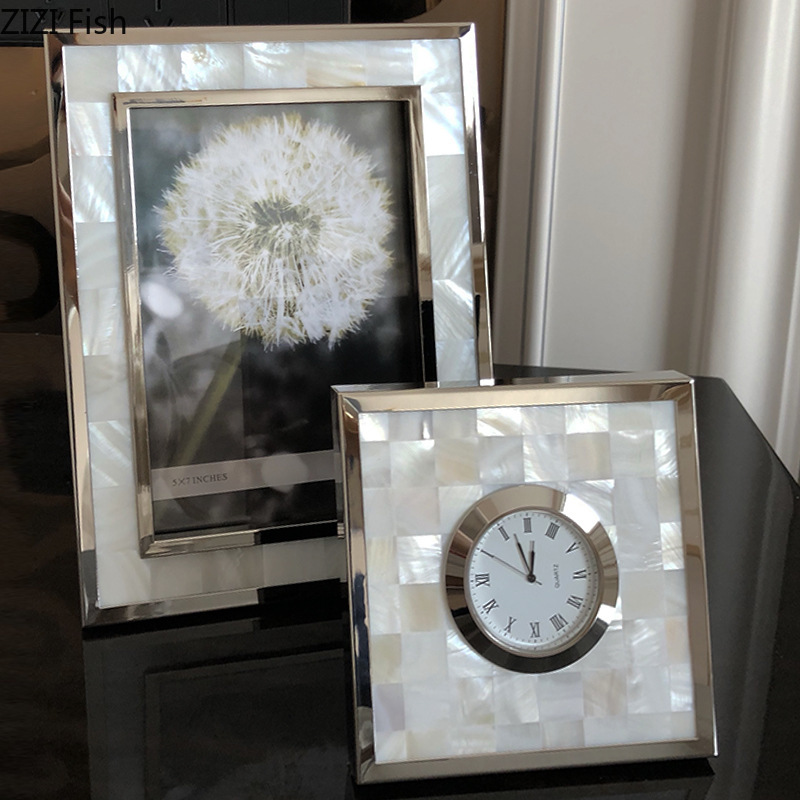 กรอบรูปโลหะผสมตกแต่งลายเปลือกห - Bamboo Photo Frame บทวิจารณ์และราคา