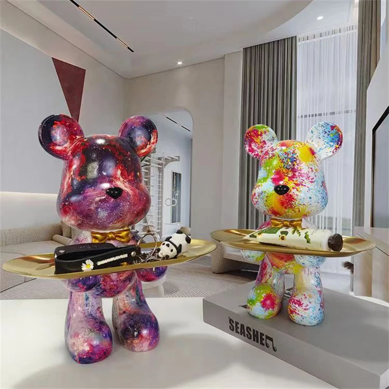 ตุ๊กตาหมีกราฟฟิตีขนาด29ซม. ของ - Home Decor Y2K บทวิจารณ์และราคา