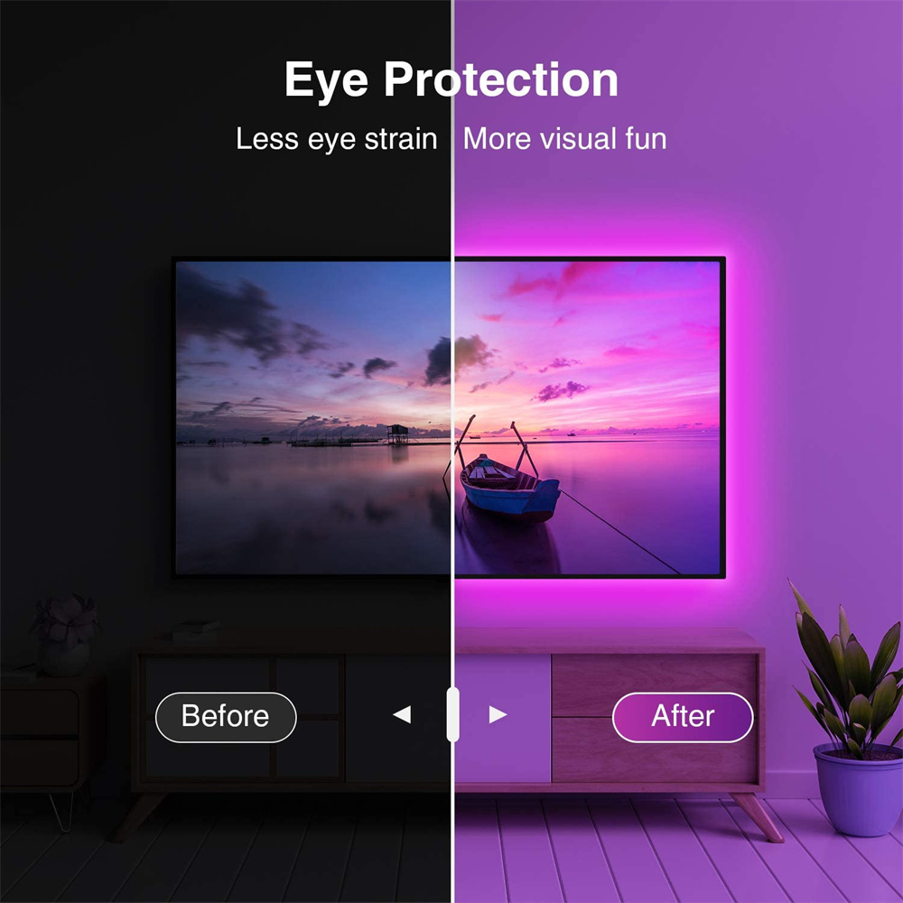 ไฟแบ็คไลท์ทีวี LED RGB5050 พร้ - Home Decor Free App บทวิจารณ์และราคา
