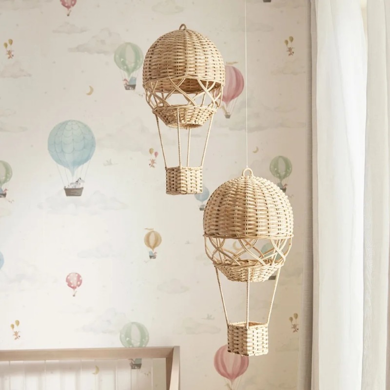 ตะกร้าแขวนรูปบอลลูนลมร้อนทำจาก - Rattan Plant Basket บทวิจารณ์และราคา