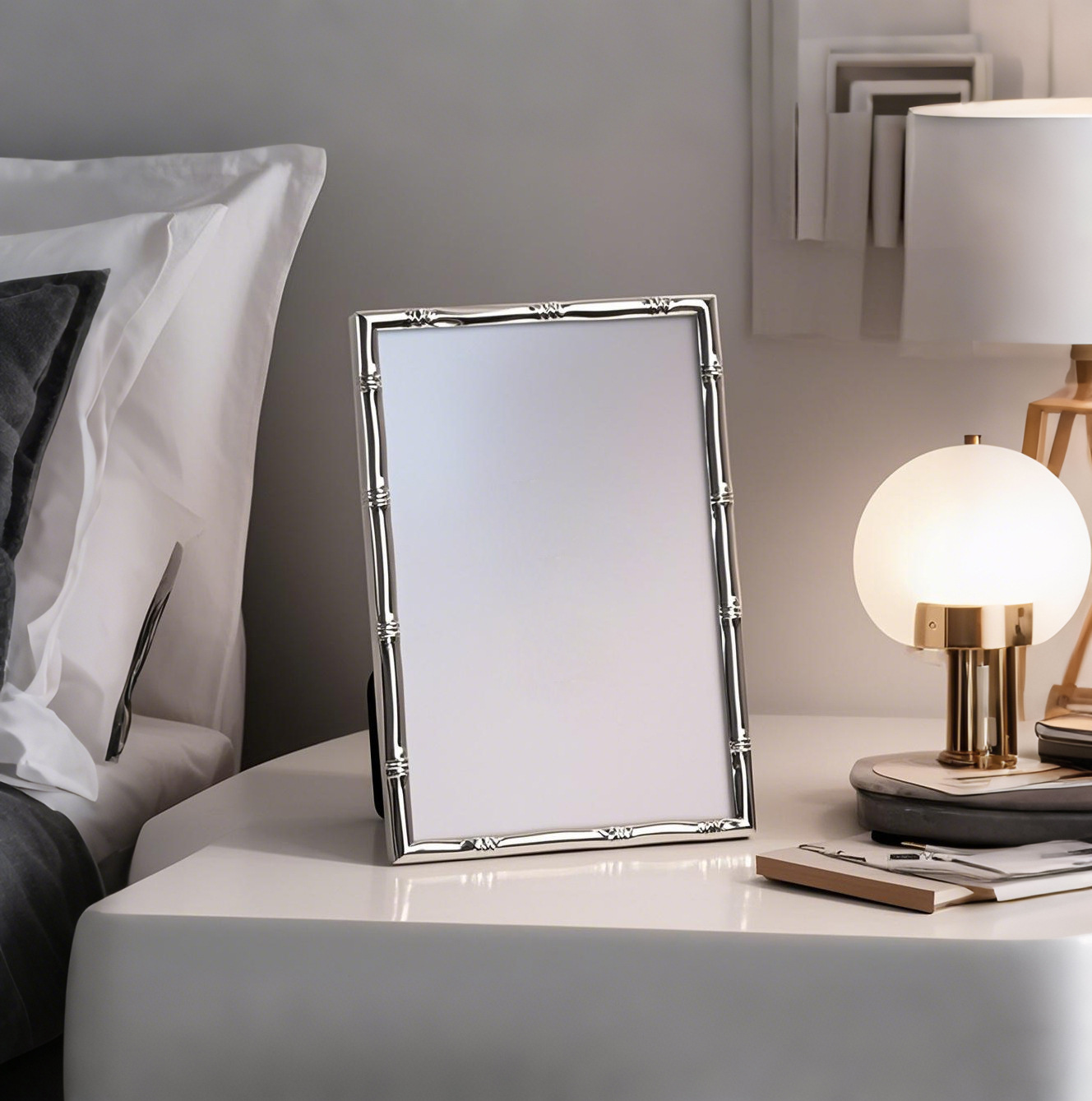 กรอบรูปอะลูมิเนียมสไตล์ยุโรป ข - Bamboo Photo Frame บทวิจารณ์และราคา