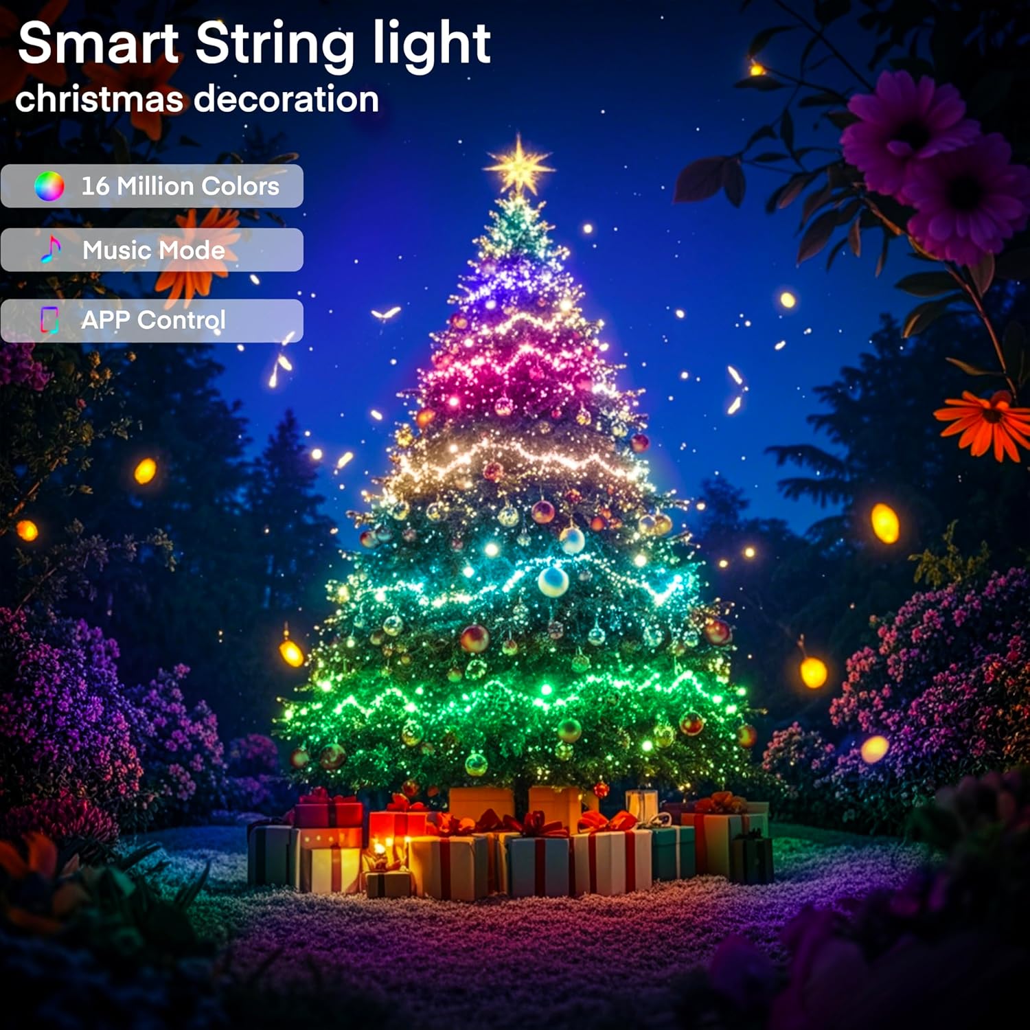 ไฟสาย LED WS2812B RGBIC 5V USB - Home Decor Free App บทวิจารณ์และราคา