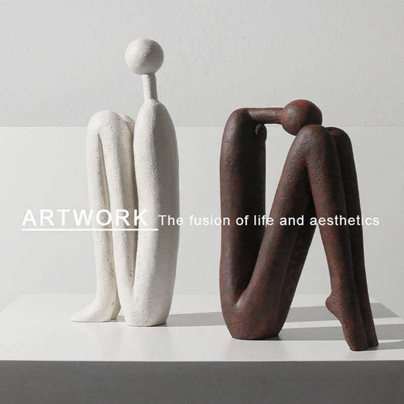 เกาหลีบทคัดย่อ Art รูปปั้นตกแต - Home Decor Za บทวิจารณ์และราคา