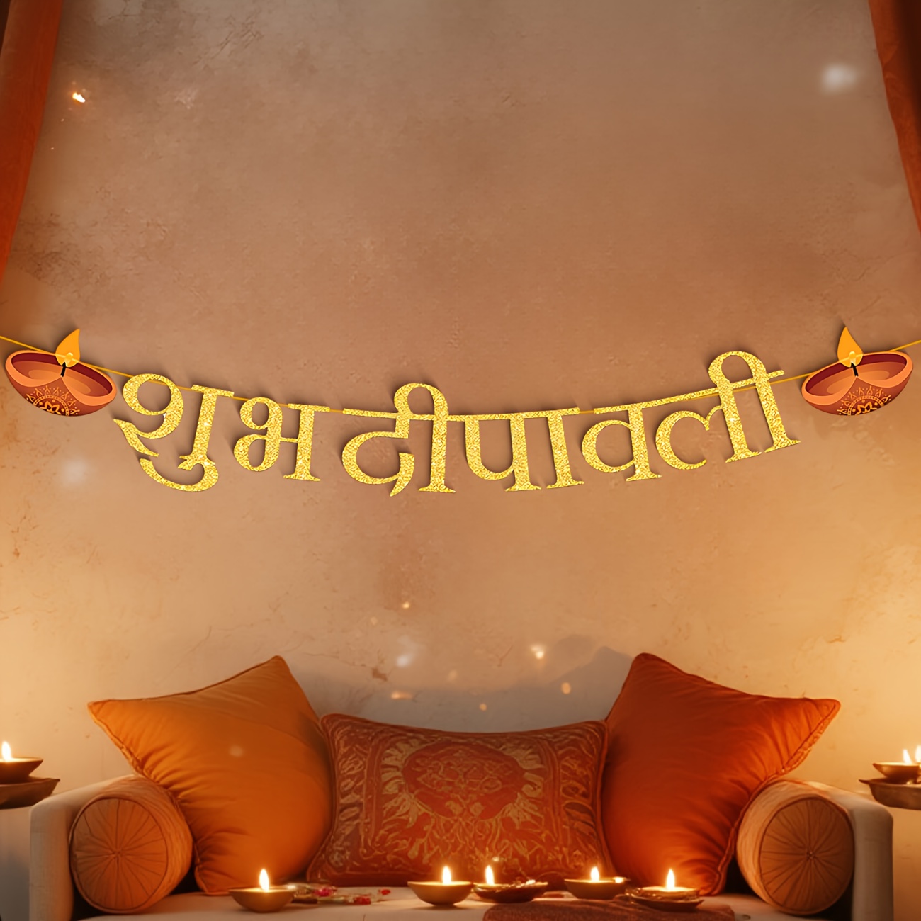 ของตกแต่งงานปาร์ตี้ Diwali ป้า - Home Decor Indonesia บทวิจารณ์และราคา