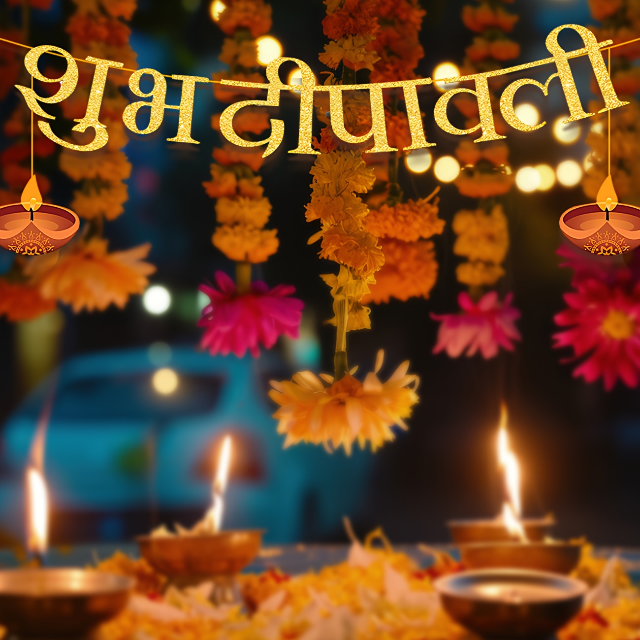 ของตกแต่งงานปาร์ตี้ Diwali ป้า - Home Decor Indonesia บทวิจารณ์และราคา