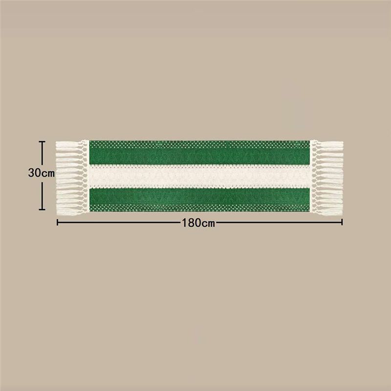 ผ้าปูโต๊ะสไตล์โบโฮฟาร์มเฮาส์ D - Linen Table Runner บทวิจารณ์และราคา